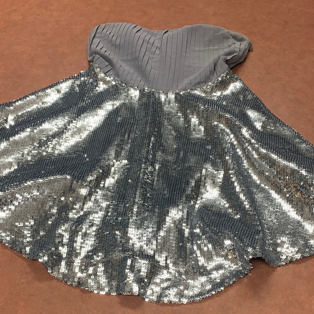 Grey/ silver sequin dress